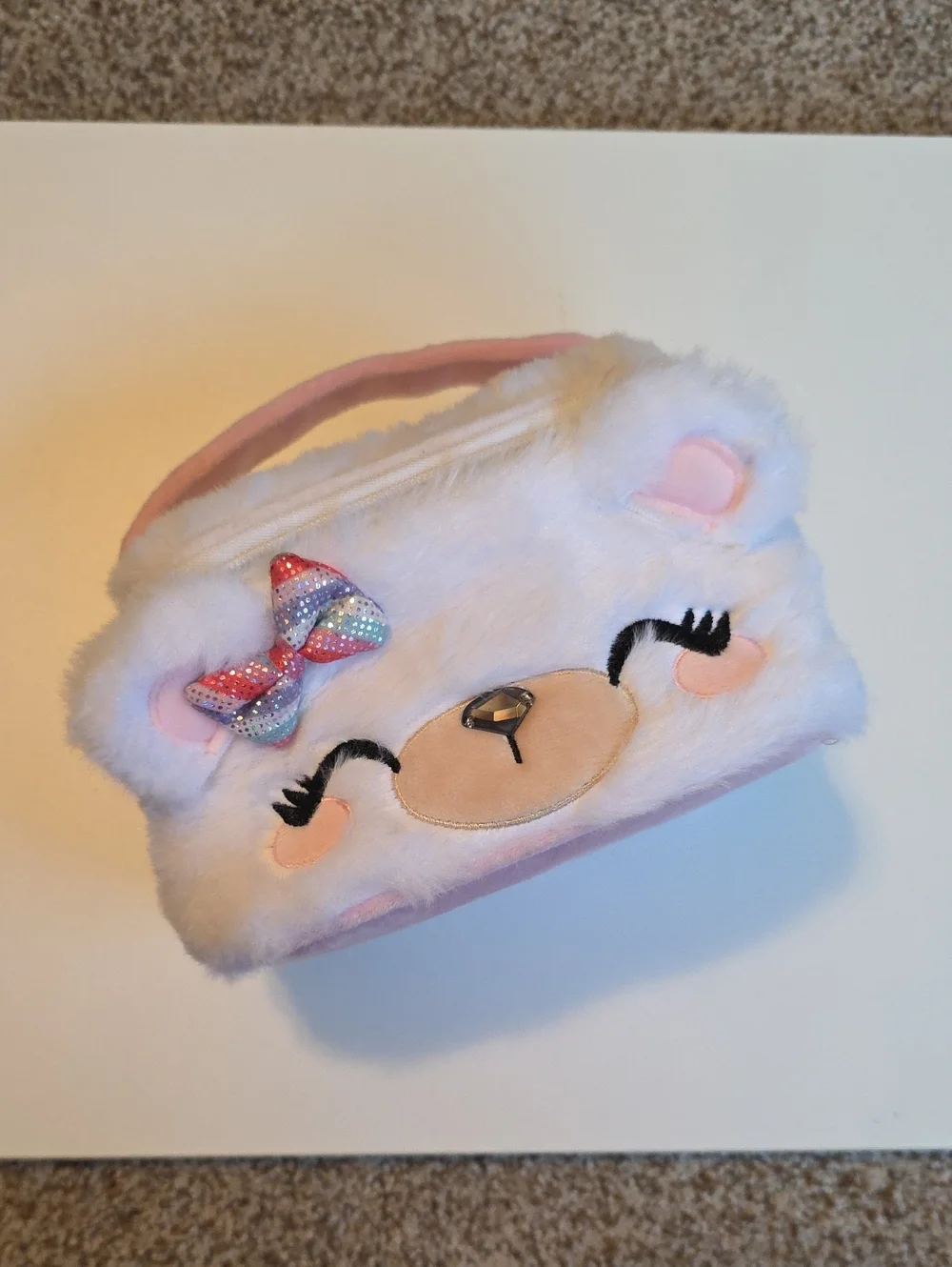 Claire's Fuzzy Makeup Bag And Girl's Stud Earrings And Pendants